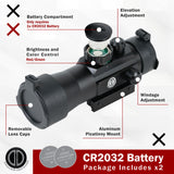 Dagger Defense DD240 2x Magnified Red Dot reflex sight optic