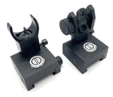 *Open box-Dagger Defense BUIS crescent flip up iron sights for back up optic solutions