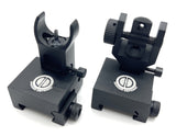 *Open box-Dagger Defense BUIS crescent flip up iron sights for back up optic solutions