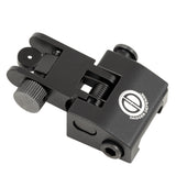 Dagger Defense flip up BUIS picatinny rail mounted backup iron sights
