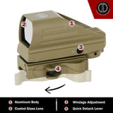 Dagger Defense DDHQ Red Dot Reflex sight with quick detach mount