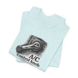 A/C Control Knob T‑Shirt — Window Crank Graphic Tee