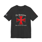 Revelation Cross Tee — "The Revelation Will Not Be Televised" Graphic T-Shirt