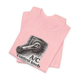 A/C Control Knob T‑Shirt — Window Crank Graphic Tee