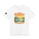 Lake Titicaca Vintage Sunset T-Shirt — "Because It's Funny" Travel Tee