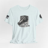 A/C Control Knob T‑Shirt — Window Crank Graphic Tee