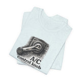 A/C Control Knob T‑Shirt — Window Crank Graphic Tee