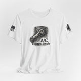 A/C Control Knob T‑Shirt — Window Crank Graphic Tee