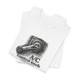 A/C Control Knob T‑Shirt — Window Crank Graphic Tee