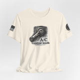 A/C Control Knob T‑Shirt — Window Crank Graphic Tee