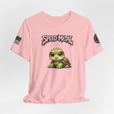 Funny Speed Metal T-Shirt for Turtle Lovers — "Speed Metal for Turtles"