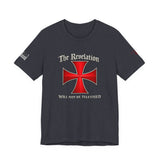 Revelation Cross Tee — "The Revelation Will Not Be Televised" Graphic T-Shirt
