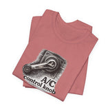 A/C Control Knob T‑Shirt — Window Crank Graphic Tee
