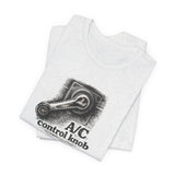 A/C Control Knob T‑Shirt — Window Crank Graphic Tee