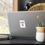 Death Metal Bunny Sticker — Kiss-Cut Vinyl Decal