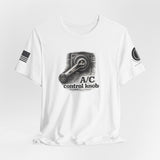 A/C Control Knob T‑Shirt — Window Crank Graphic Tee
