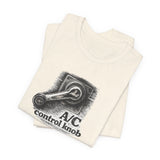 A/C Control Knob T‑Shirt — Window Crank Graphic Tee