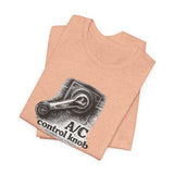 A/C Control Knob T‑Shirt — Window Crank Graphic Tee