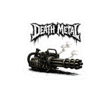 Vinyl Decal — "Death Metal" Gatling Gun Sticker