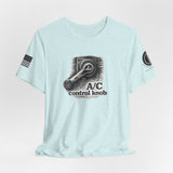 A/C Control Knob T‑Shirt — Window Crank Graphic Tee