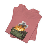 Dumpster Fire Tee — "Everything's Fine" Graphic Shirt